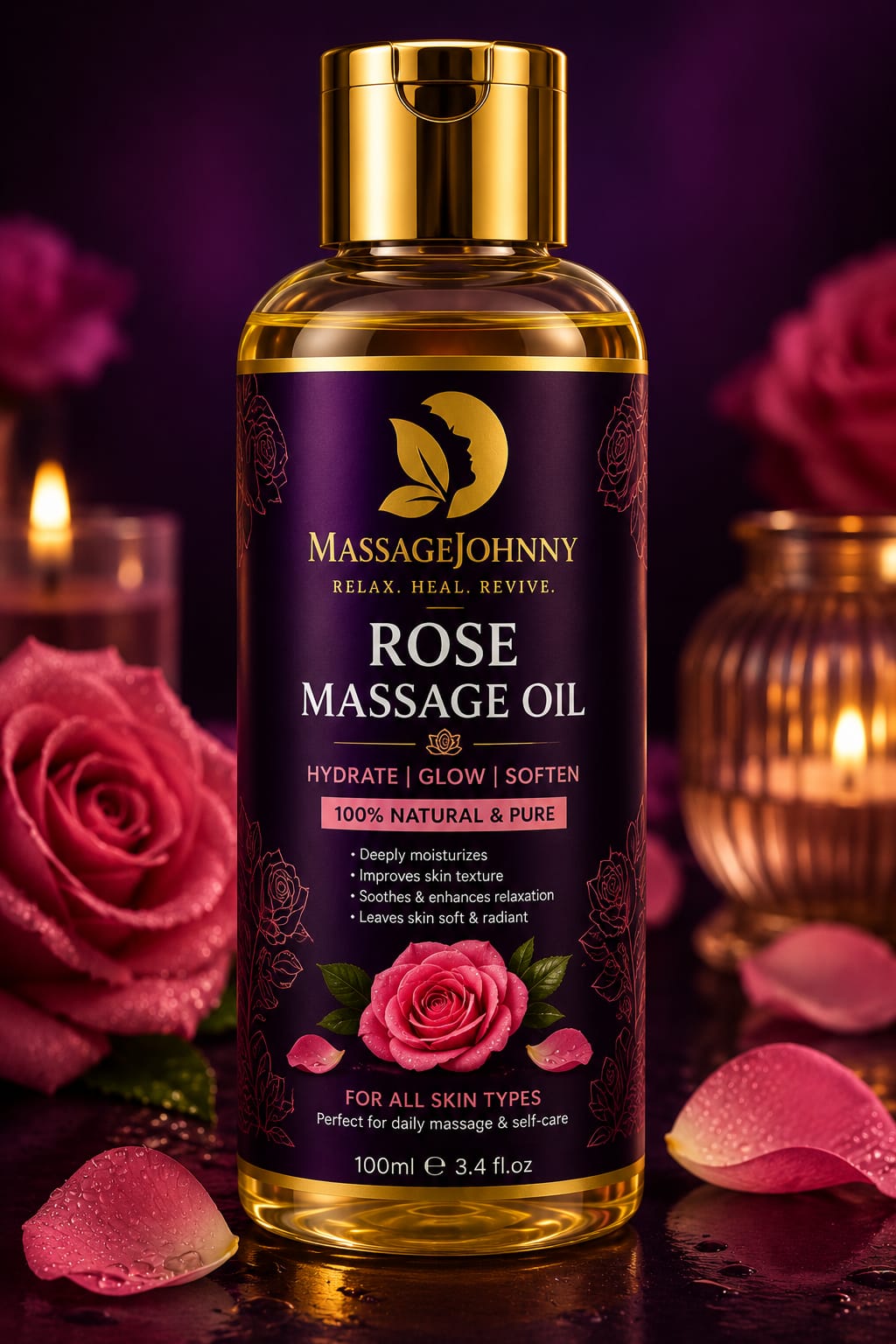 Rose massage oil